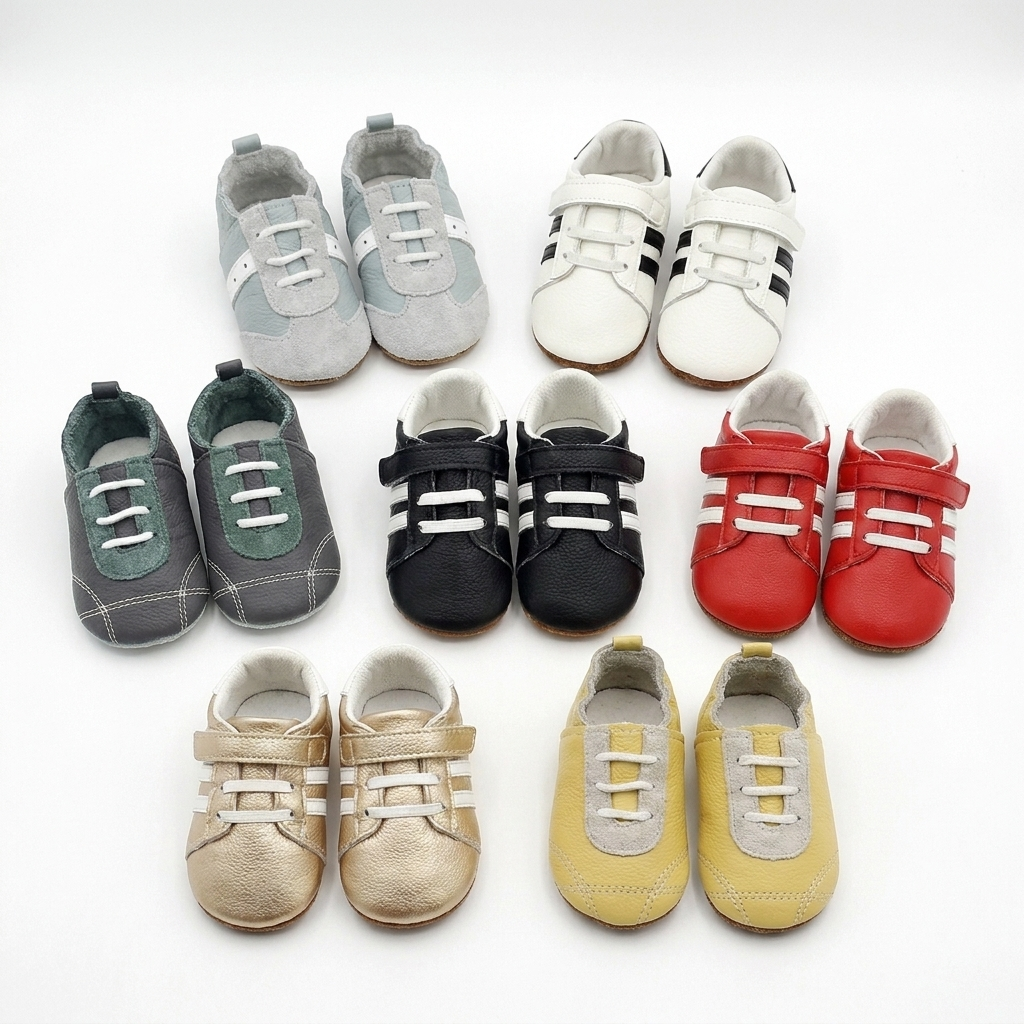 Chaussons Baskets Cuir