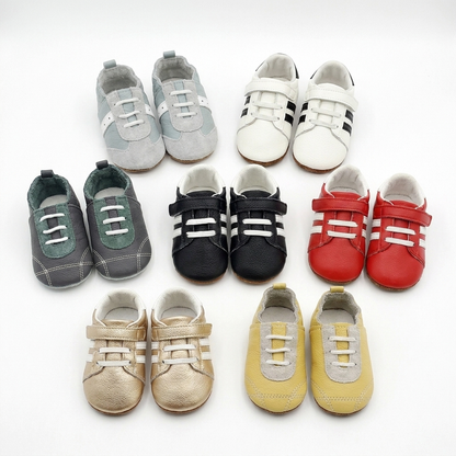 Chaussons Baskets Cuir