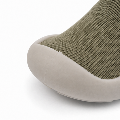 Bumper avant chaussures-chaussettes bébé avocat - protection orteils premiers pas
