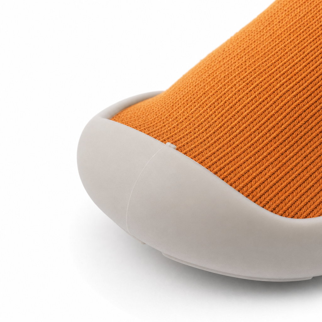 Bumper avant chaussures-chaussettes bébé banane - protection orteils premiers pas