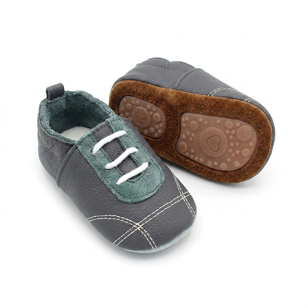 Chaussons Baskets Cuir