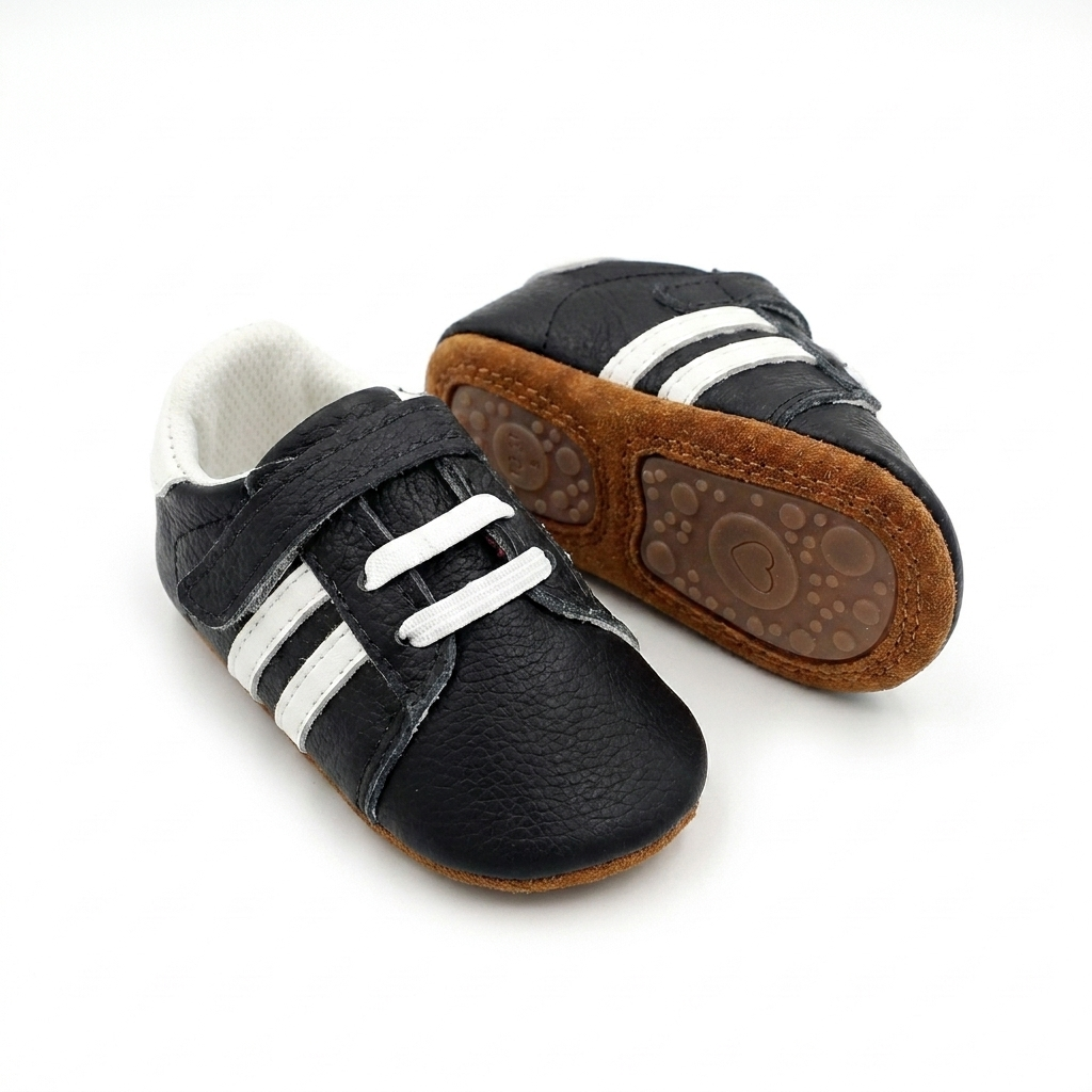 Chaussons Baskets Cuir